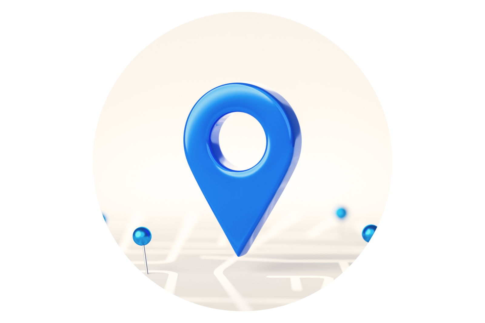 Image of a location pin drop on a map