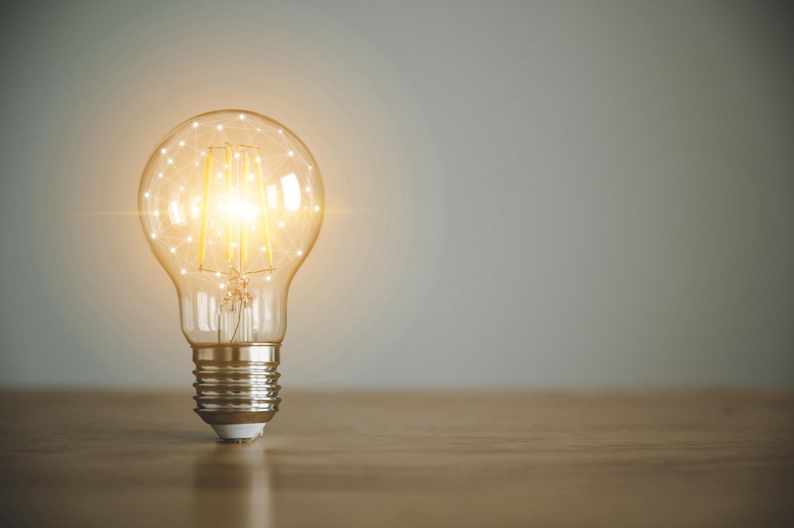 Stock image of lightbulb
