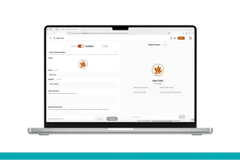 Image of a laptop with UT Sage logged in on the screen