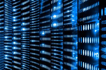 A stock image of vaguely data base technology.