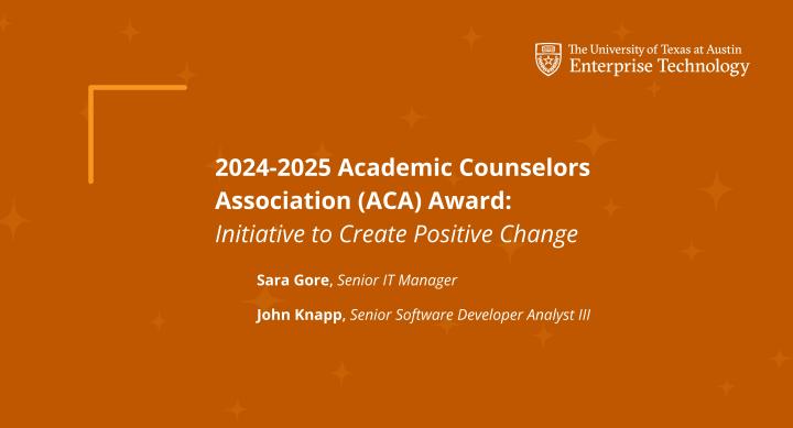 academic counselors association award: initiative to create positive change recipients