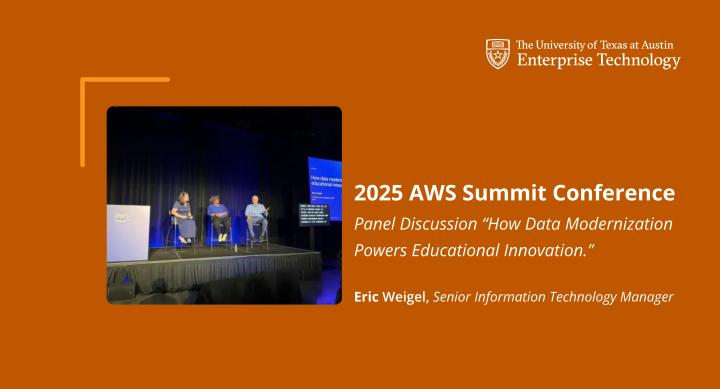Image of Eric Weigel paneling at the AWS Summit in Washington DC