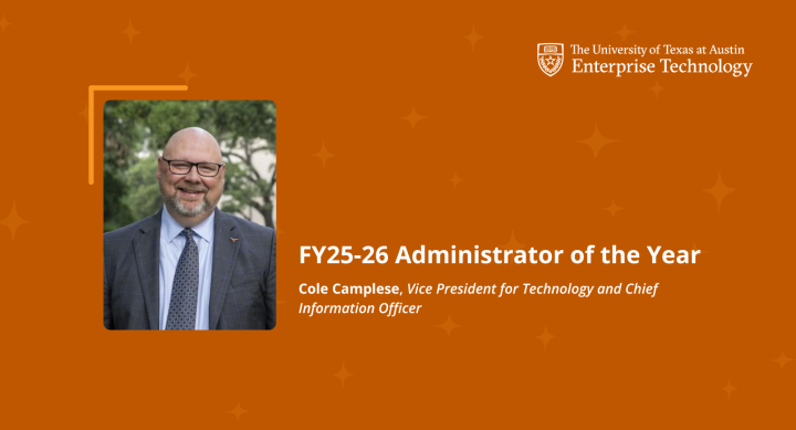 Cole Camplese; FY25-26 Administrator of the Year