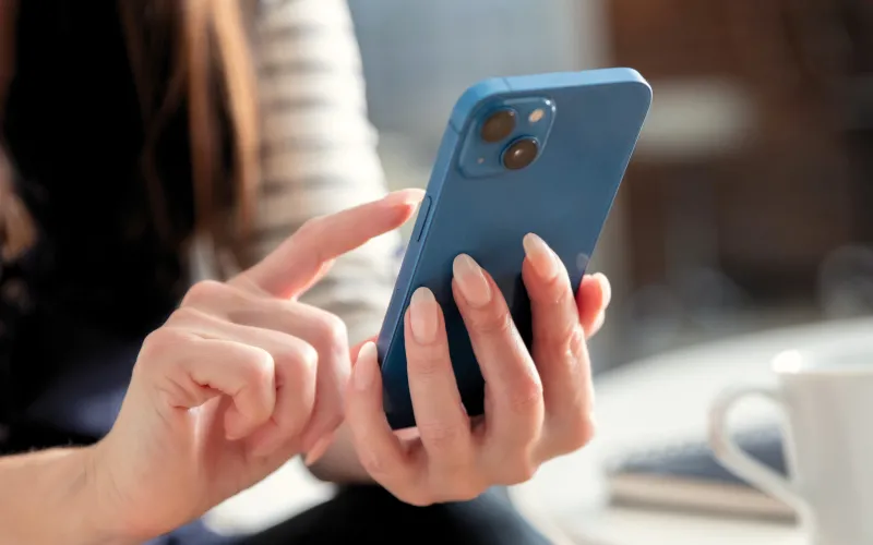 person using a phone