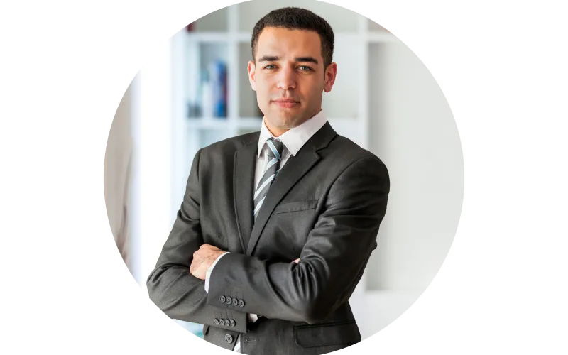 portrait of Jordan, a fictitious persona of a financial analyst
