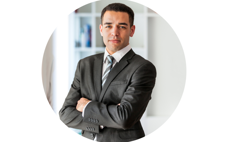 portrait of Jordan, a fictitious persona of a financial analyst