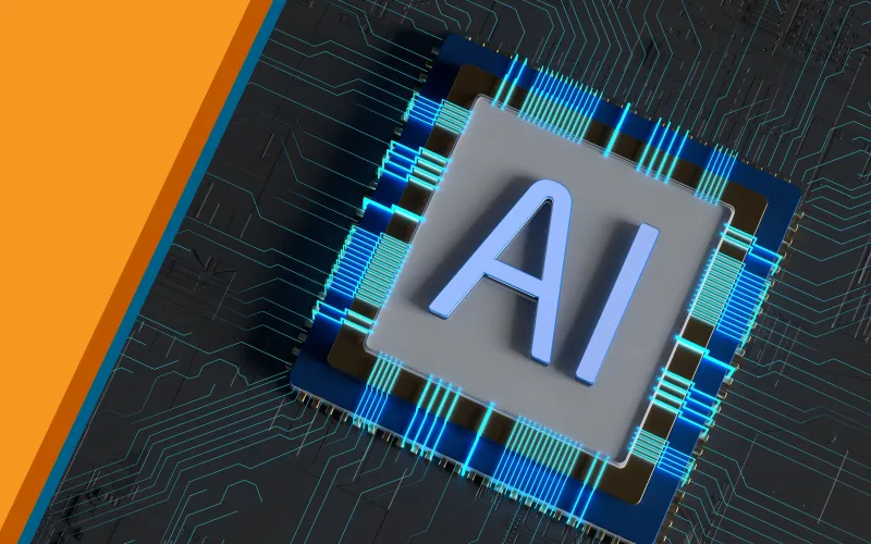 Digital image of an AI icon.