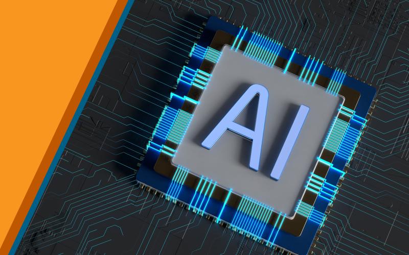 Digital image of an AI icon.