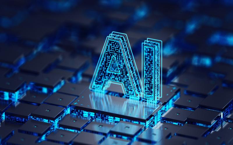 Digital image of AI.